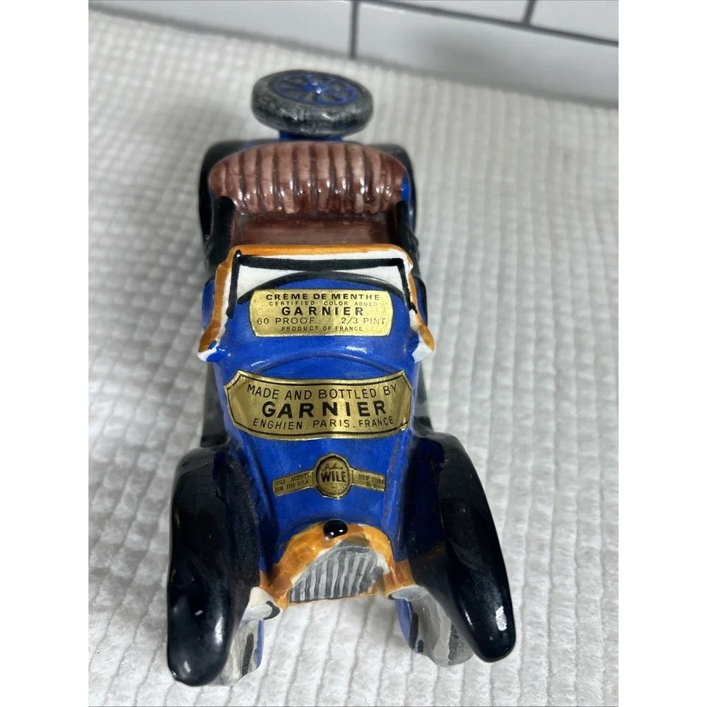 Vtg Garnier Liqueurs Decanter 1913 Fiat Roadster Collectible
